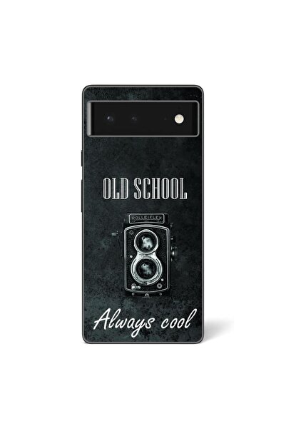 OEM Husa compatibila cu Google Pixel 6 Silicon Gel Tpu Model Retro Camera