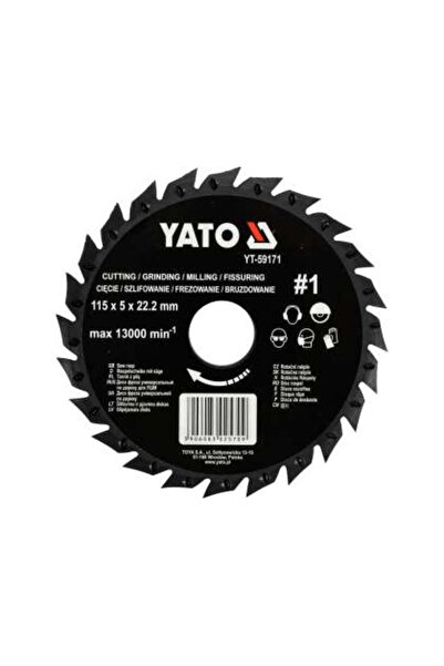 yato Disc Circular-Raspel Pentru Lemn, 115X22.2Mm, Nr1