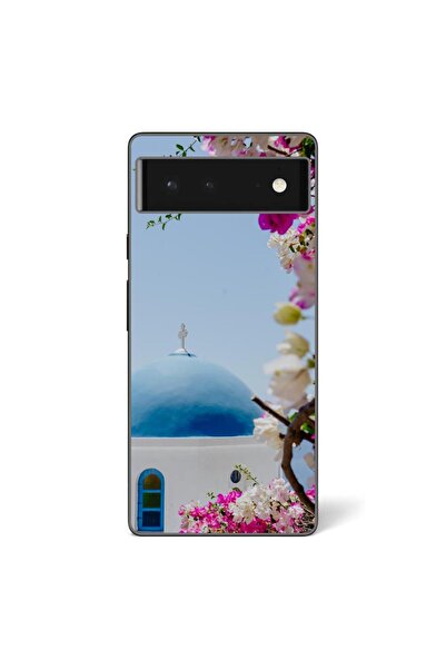 OEM Husa compatibila cu Google Pixel 6 Silicon Gel Tpu Model Grecia Santorini