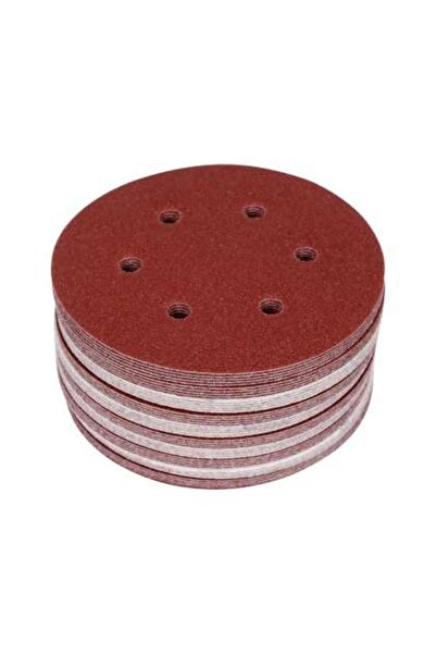 yato Set 50 Discuri Abrazive Velcro, 150Mm, 6 Găuri, P60