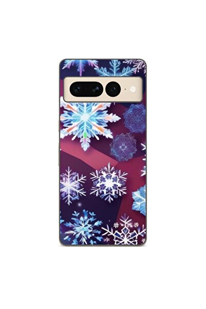 OEM Husa compatibila cu Google Pixel 7 Pro Silicon Gel Tpu Model Fulgi de Gheata
