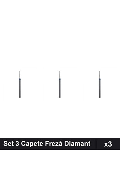 NAİLS Set 3 Capete Freză Diamant NBC Ac Albastru, Duritate Mare, Manichiura P...