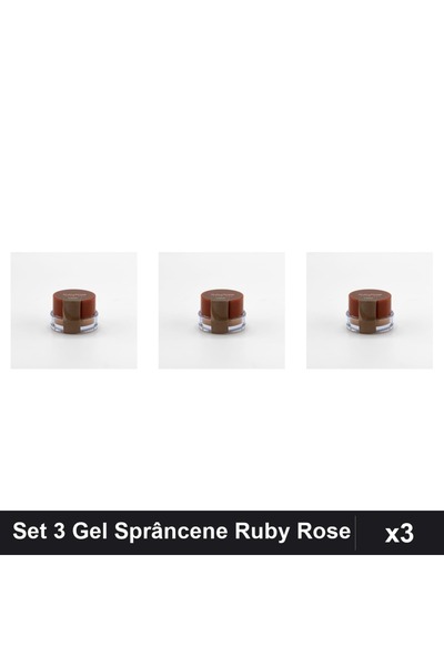 Ruby Rose Set 3 Geluri Sprâncene Light, Fixare Impecabilă, Manichiură Profesi...