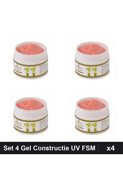 FSM Set 4 Gel Constructie UV LED 15g, Builder Gel Manichiura Profesionala
