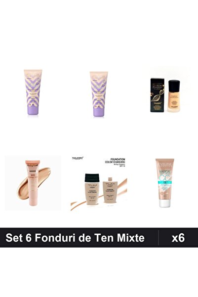 Eveline Set 6 Fonduri de Ten Better Perfect TLM Serum SPF15 Ruby Rose, Nuante...