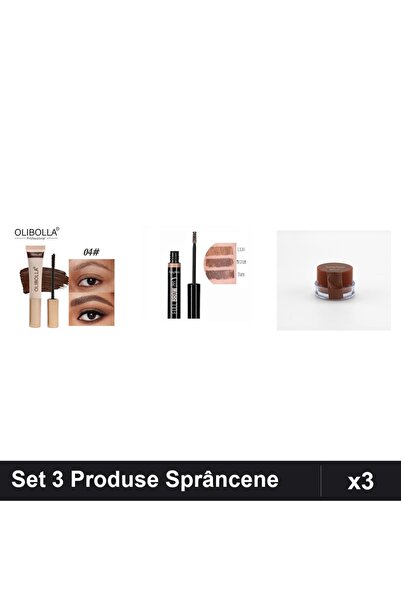 Ruby Rose Set of 3 Eyebrow Products, Chocolate Olibolla Mascara, Gel Mascara ...
