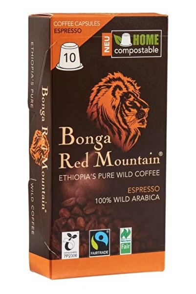BONGA Кафе капсули Nespresso, органично и феъртрейд, 100% арабика Етиопия Чис...