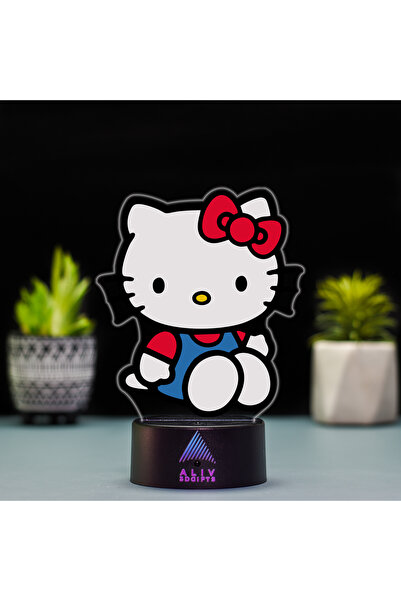ALIV Lampă LED Hello Kitty, 16 culori, Telecomandă, Control tactil