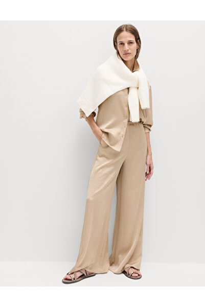 Marks & Spencer Saten Dokulu Palazzo Pantolon