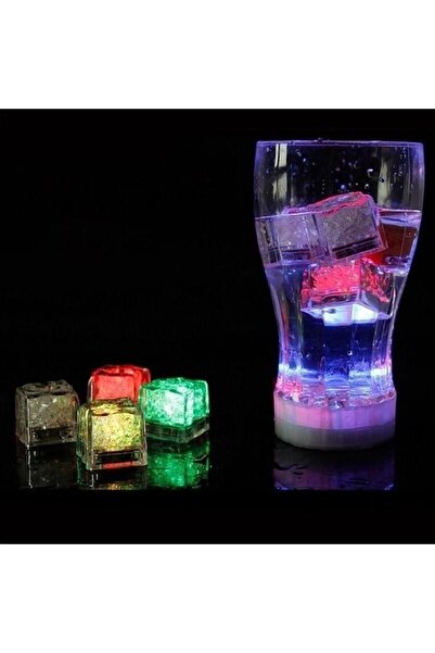 PROCART Cuburi de gheață luminoase LED RGB, 2,7x2,7 cm, set de 12 bucăți