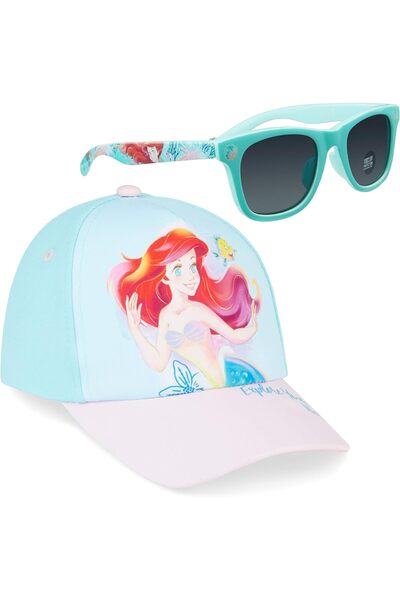 Disney Ochelari de soare pentru fete cu protecție UV 100% și set șapcă reglabilă