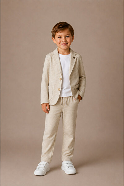 Atlas Kids Boys' Unlined Blazer Suit Set of 4 - Wedding Graduation Special Oc...