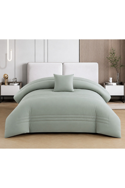 Arabian Threads Luxury 8-Piece Reversible Comforter Set – King Size, Microfib...