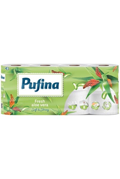 Leski Pufina Toilet Paper 8 ROLLS 3 LAYERS Aloe