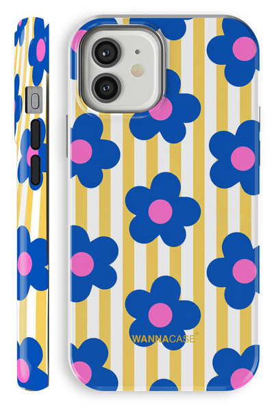 WANNACASE iPhone 12 Pro Blue Flow Dual Layer Essential Tough Phone Case