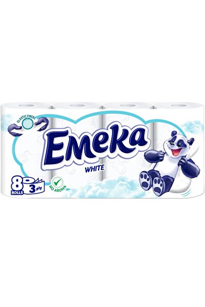 PS Products Emeka Hartie Igienica 8ROLE 3STRATURI White,