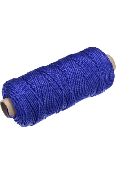 Other sourcing map Sfoară împletită de nailon, albastră, 100 m / 109 yarzi, 2...