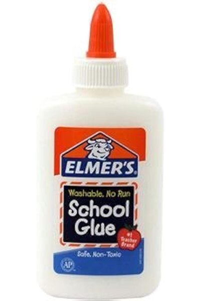 Elmers Elmer's E301 School Glue, Washable No-Run, 1.25 Ounces (Pack of 12)