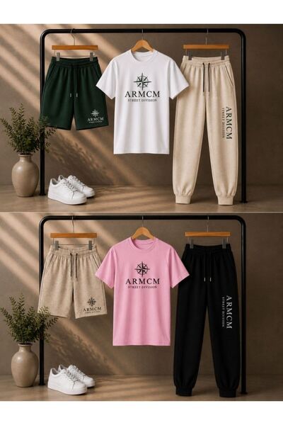 armicem ARMCM Unisex komplet od 2 delova sa printom: šorts i trenirka | 6 kom...