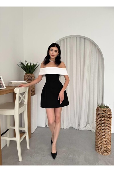 Caddebostan Moda Etika Fashion Women's Strapless Mini Dress Graduation and Pa...