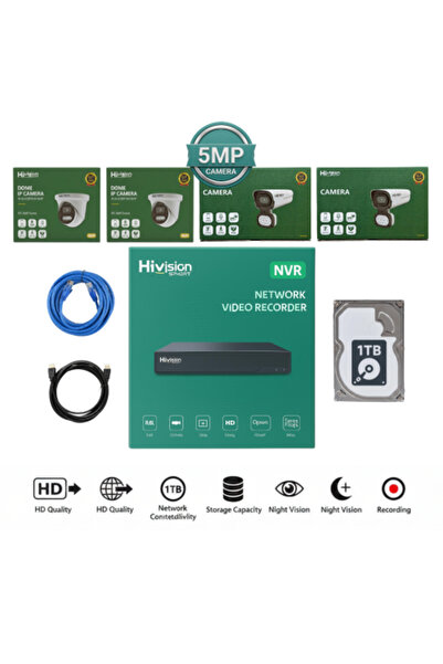 Hivision IP 5MP Surveillance Camera Package
