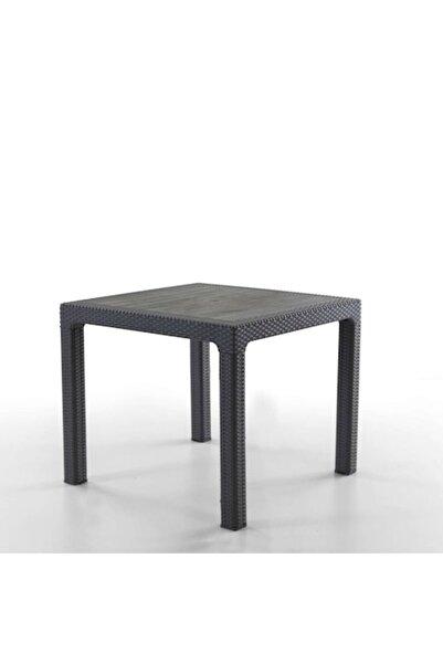 Studio Casa Outdoor/garden table, 90 x 90 cm, for 4 people, rattan look, anth...