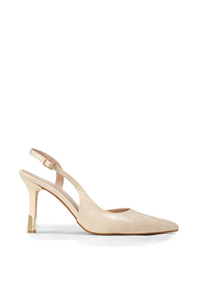 Deery Women's Beige Heeled Shoes