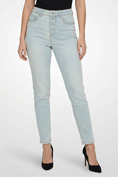Don't Call Me Jennyfer Women Skinny Fit Washed Stretchable Jeans, Light Blue