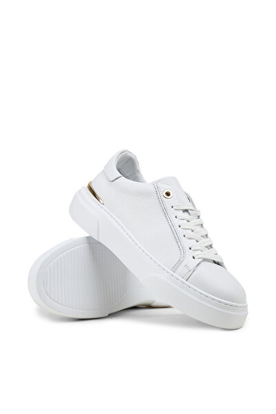 Deery Kadın Hakiki Beyaz Deri Sneaker Ayakkabı