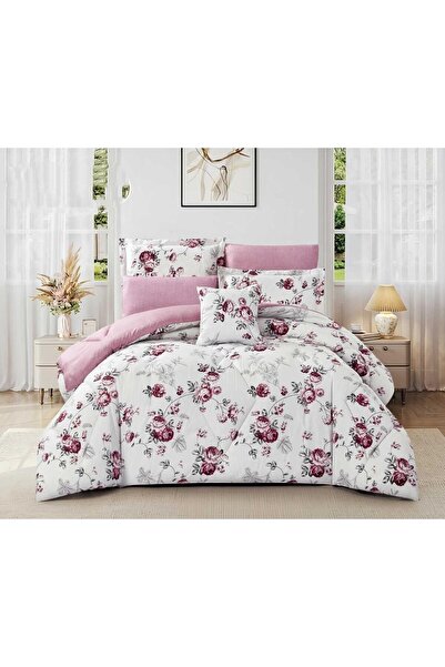 Barigo Floral Nefren 7-Piece Double-Sided Bedspread