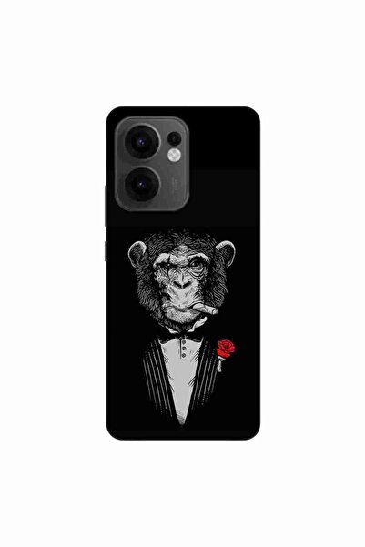 OEM Husa compatibila cu Oppo Reno13 F Silicon Gel Tpu Model Cigar Monkey