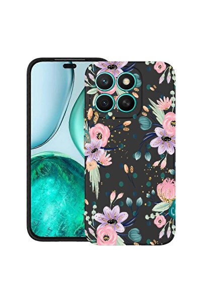 bestcase ¬Æ Husa pentru Honor X8C, Flowers Collection, Slim Silicon 0.8MM, An...