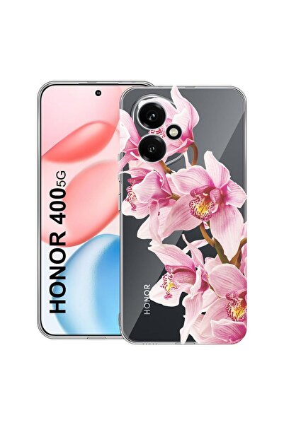 bestcase Противоударен калъф, съвместим с Honor 400, Флорален - Елегантна роз...