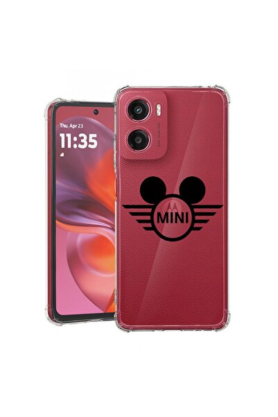 bestcase Съвместим калъф за Motorola Moto E15, Удароустойчив 1.5ММ, Мини заба...