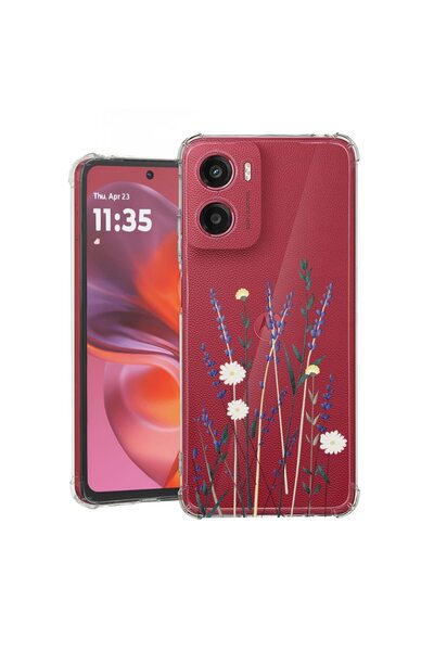 bestcase Αντικραδασμική Θήκη Συμβατή με Motorola Moto G06, Φλοράλ - Μινιμαλισ...
