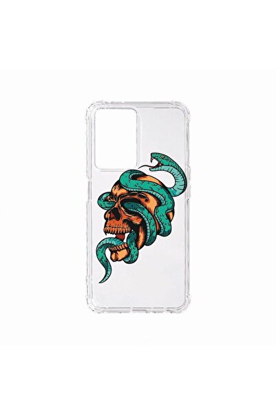 bestcase Противоударен калъф, съвместим с OPPO A57, с дизайн на череп, удароу...