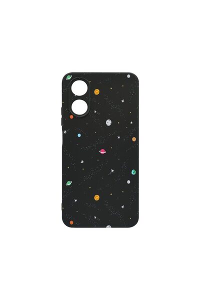 bestcase Тънък силиконов калъф 0.8ММ, съвместим с OPPO A38 4G, Вселена, Плане...