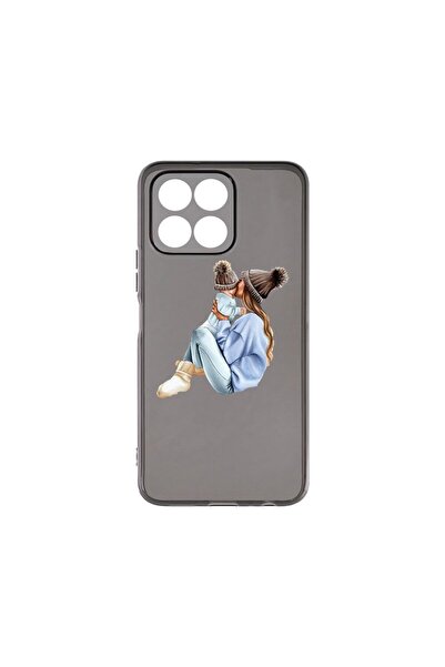 bestcase Θήκη Σιλικόνης Γραφίτη 1.5MM, Συμβατή με Honor X6, Σχέδιο Κορίτσι-Μα...