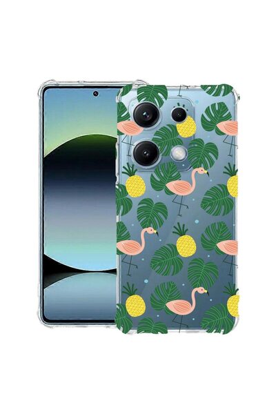 bestcase Αντικραδασμική Θήκη Συμβατή με OPPO A6 Pro, με Σχέδιο Φλαμίνγκο, Ενι...
