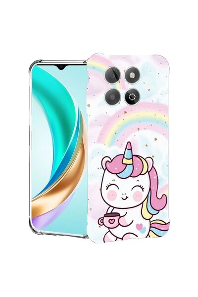 bestcase ¬Æ Husa compatibila Honor X8C, Anti Shock 1.5MM, Little Unicorn, Pro...