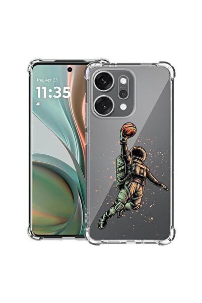 bestcase ¬Æ Husa Anti Shock pentru OPPO Reno14 5G cu Design Astronaut Basketb...