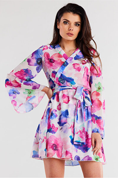 Awama Dress A509, Awama, Polyester, Multicolor, L INTL