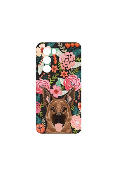 bestcase ¬Æ Husa Premium Silicon, Compatibila Cu OPPO Reno12 Pro, Dog and Flo...