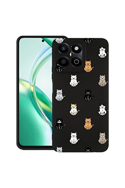bestcase ¬Æ Husa pentru Honor 200 Smart, Slim Silicon, Cat Pattern, Protectie...