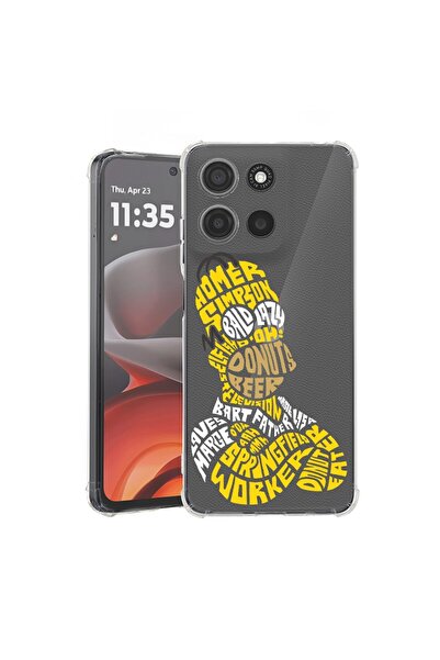bestcase Калъф за Motorola Moto G75, Удароустойчив 1.5ММ, Калиграфия Хомър Си...