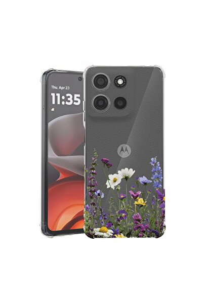 bestcase ¬Æ Husa Anti Shock Compatibila cu Motorola Moto G86 Power, Floral - ...