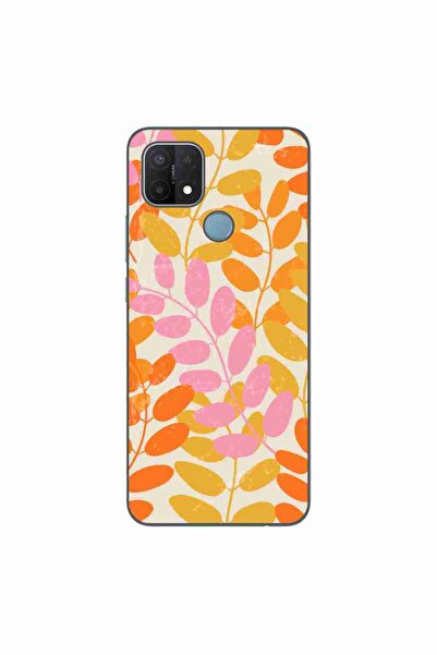 OEM Husa compatibila cu Oppo A15 si A15s Silicon Gel Tpu Model Summer Leaves
