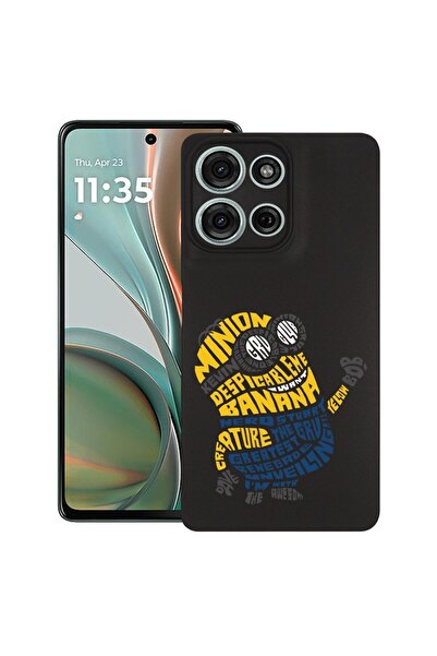bestcase ¬Æ Husa pentru Motorola Moto G75, Calligraphy Minion, Slim Silicon 0...