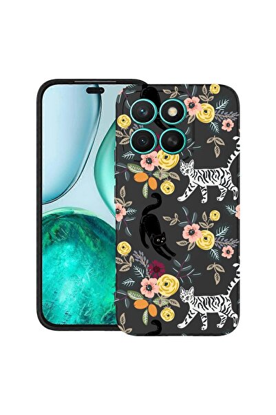 bestcase ¬Æ Husa TPU Ultra Slim Compatibil cu Honor X6c, cu Design Cat Patter...
