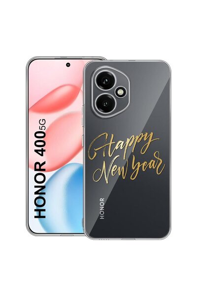 bestcase ¬Æ Husa Clear Silicon pentru Honor 400, Happy New Year, 2036423 T 1825